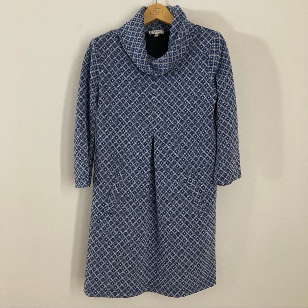 Tyler Boe Blue Patterned Women's Dress Size XS